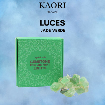 LUCES CON PIEDRAS - JADE VERDE
