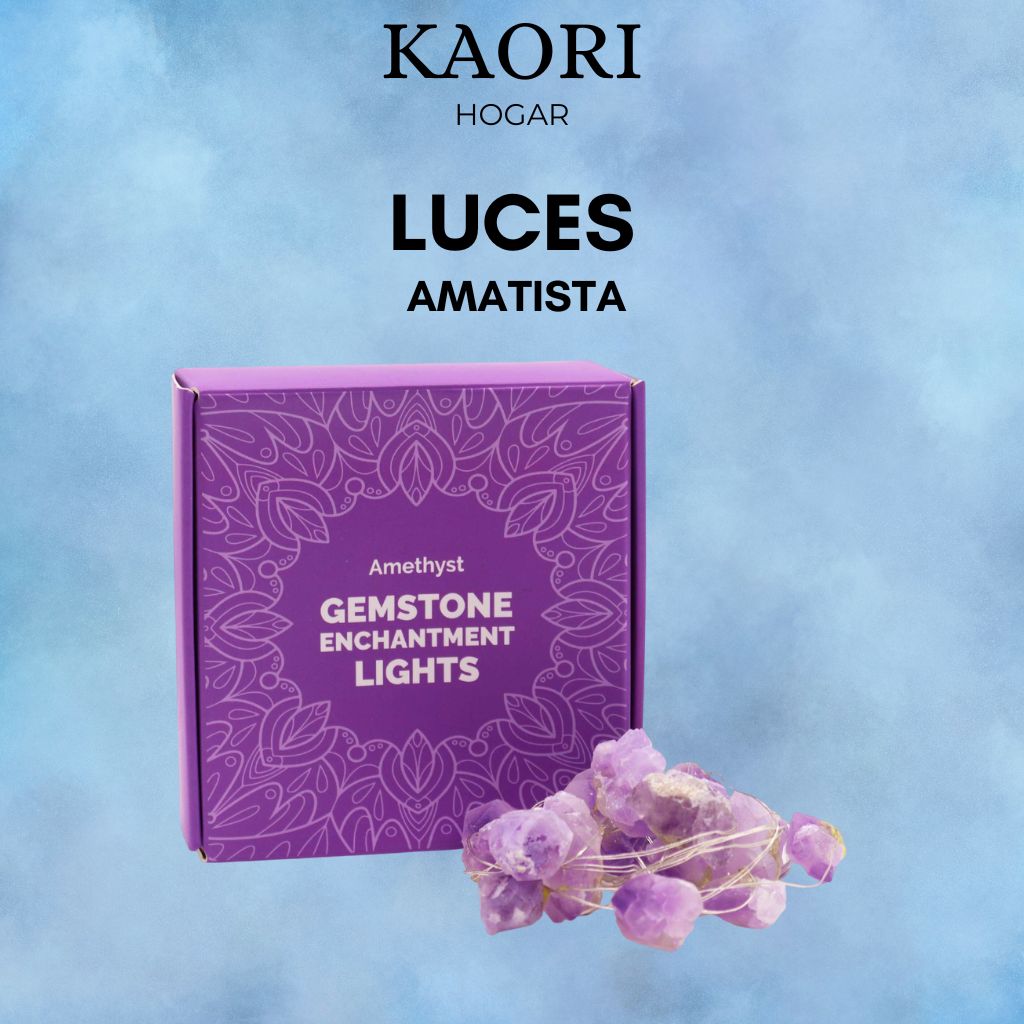 LUCES CON PIEDRAS - AMATISTA