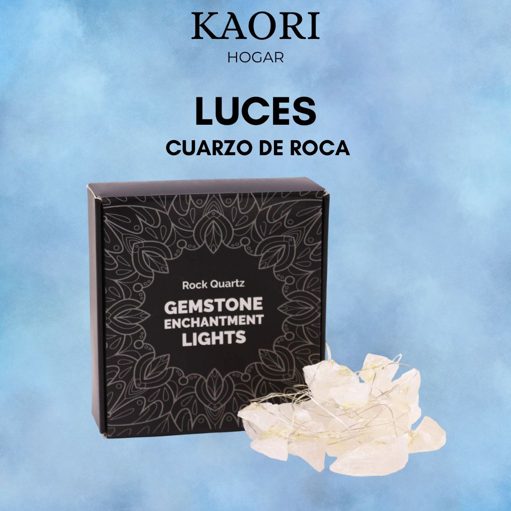LUCES CON PIEDRAS - CUARZO DE ROCA
