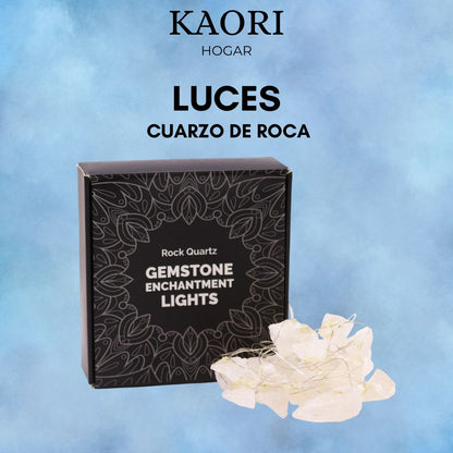 LUCES CON PIEDRAS - CUARZO DE ROCA
