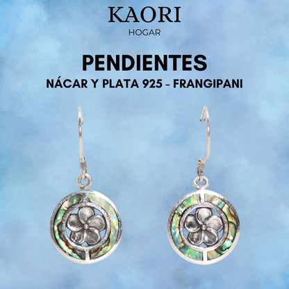 PENDIENTES DE NÁCAR Y PLATA 925 - FRANGIPANI