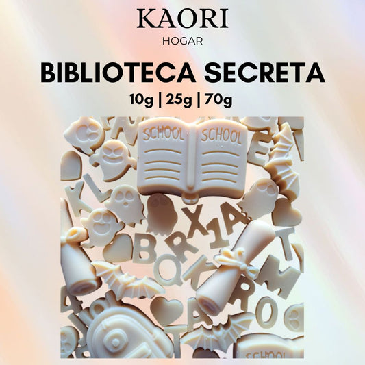 BIBLIOTECA SECRETA - WAX MELTS DE SOJA 100% NATURAL CON ESENCIA PREMIUM