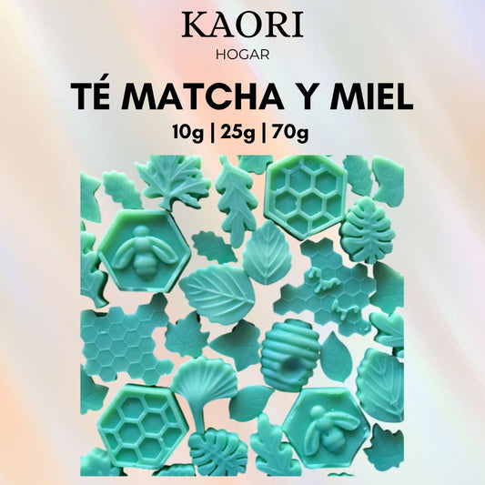 TÉ MATCHA Y MIEL - WAX MELTS DE SOJA 100% NATURAL CON ESENCIA PREMIUM