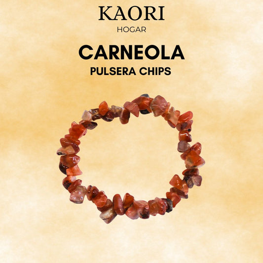 CARNEOLA - PULSERA CHIPS
