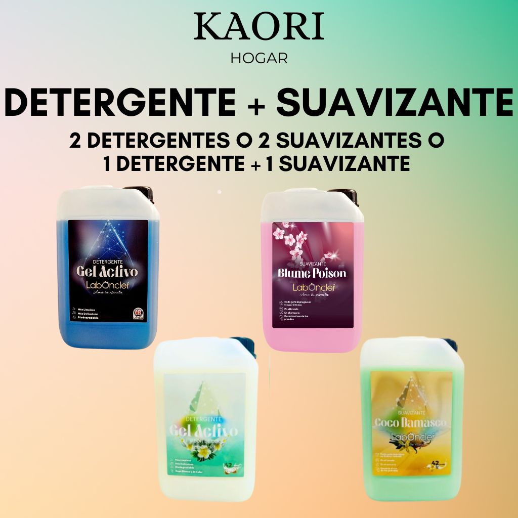 PACK AHORRO LAVADO - DETERGENTE Y SUAVIZANTE