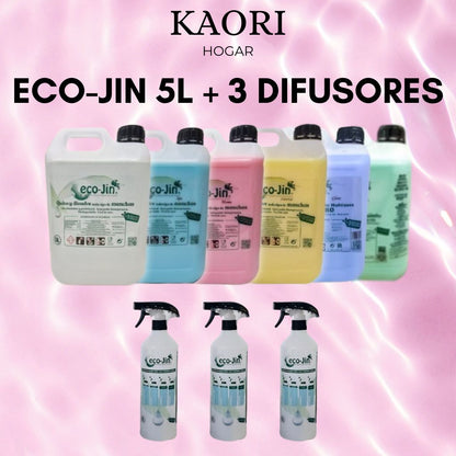 ECO-JIN 5L (a elegir) + 3 DIFUSORES