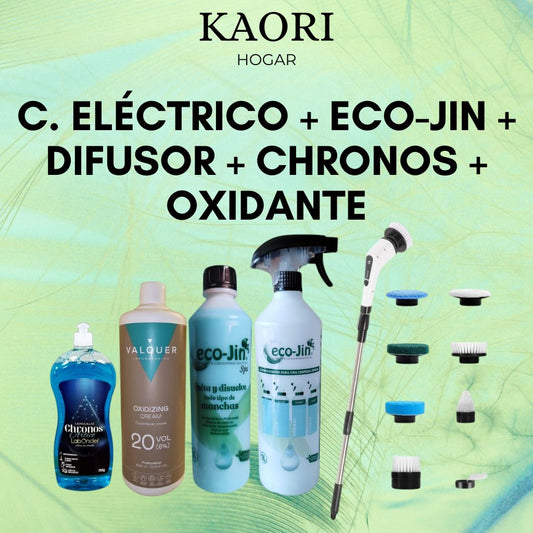 CEPILLO ELÉCTRICO + CHRONOS + ECO-JIN + DIFUSOR + OXIDANTE