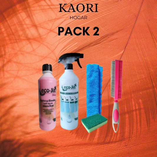PACK 2: ECO-JIN + DIFUSOR + CEPILLO TEXTIL + BAYETA + ESTROPAJO