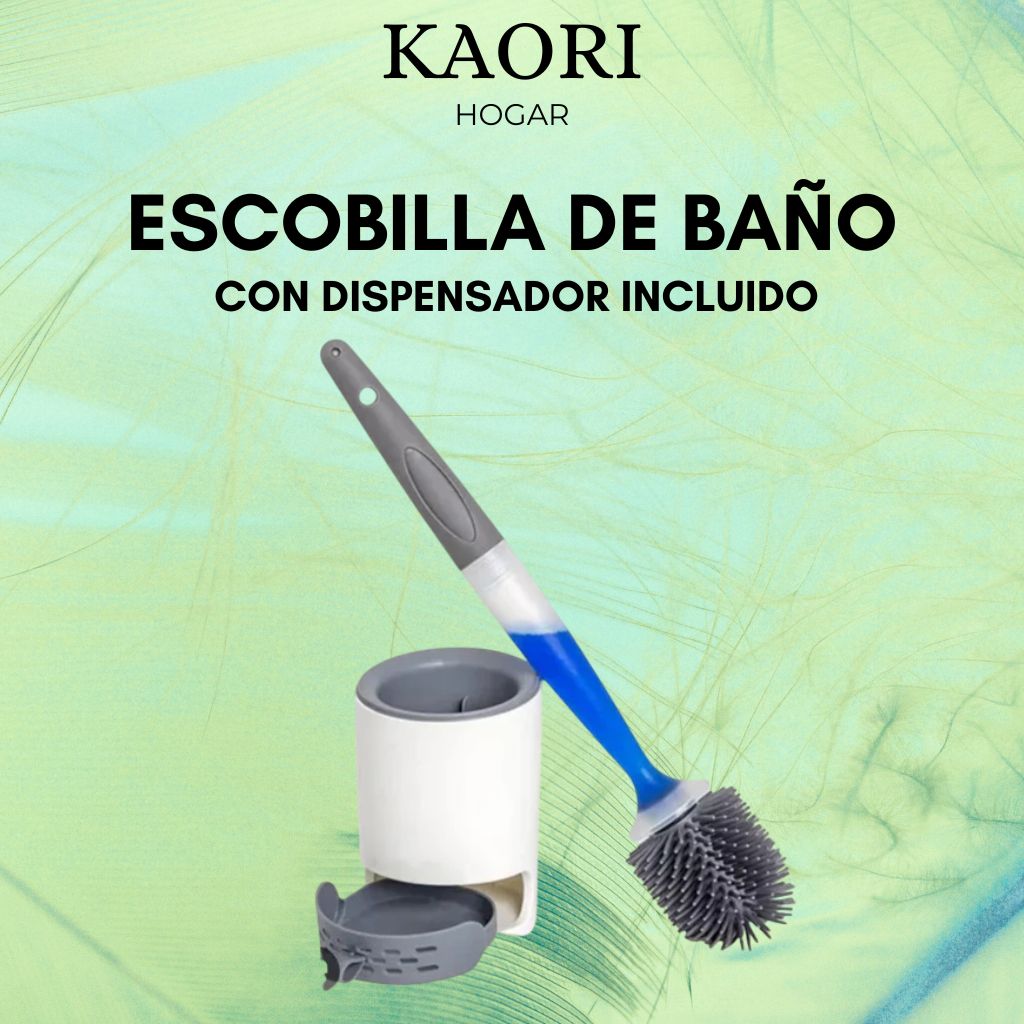 ESCOBILLA DE BAÑO CON DISPENSADOR INCLUIDO