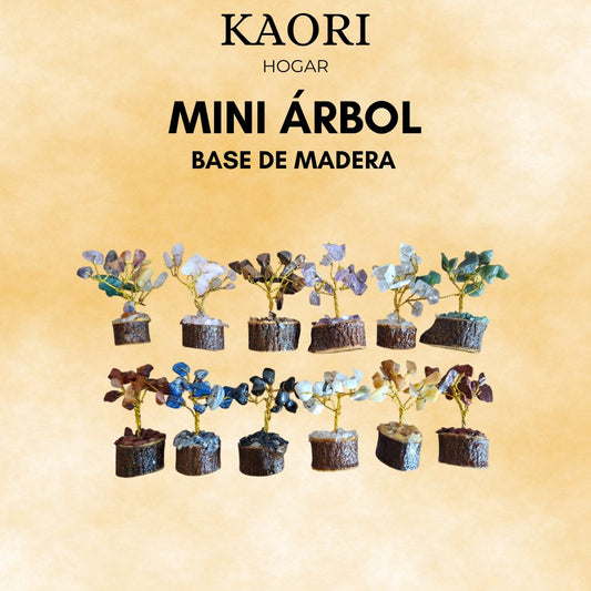 MINI ÁRBOL (A ELEGIR) SOBRE BASE DE MADERA