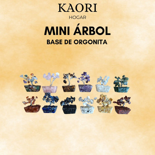 MINI ÁRBOL (A ELEGIR) SOBRE BASE DE ORGONITA