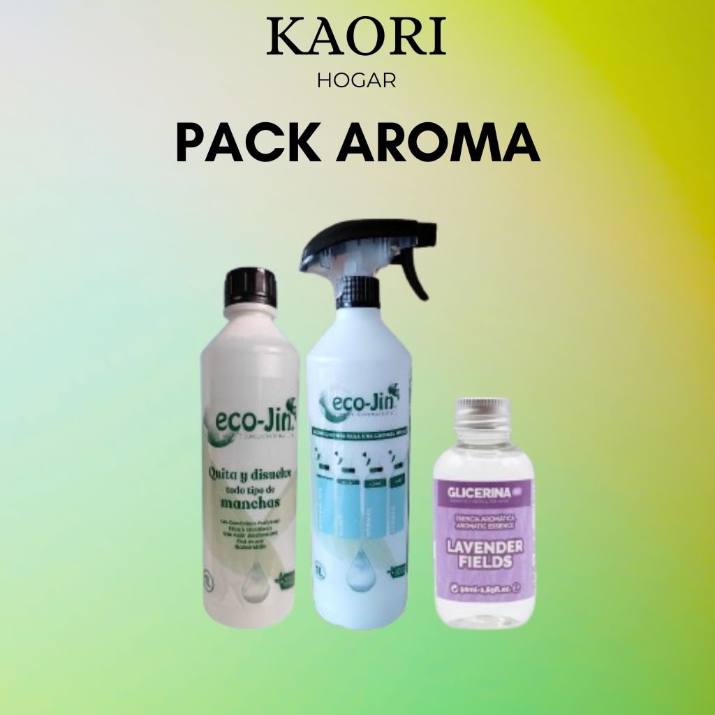 PACK AROMA: ECO-JIN NEUTRO + DIFUSOR + ESENCIA AROMÁTICA