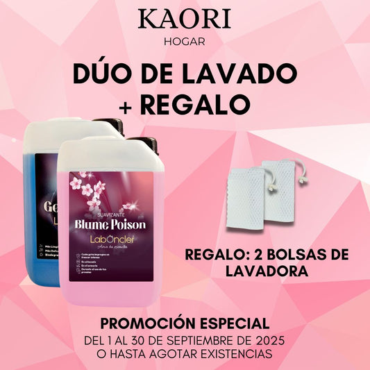 PACK AHORRO LAVADO - DETERGENTE Y SUAVIZANTE + REGALO