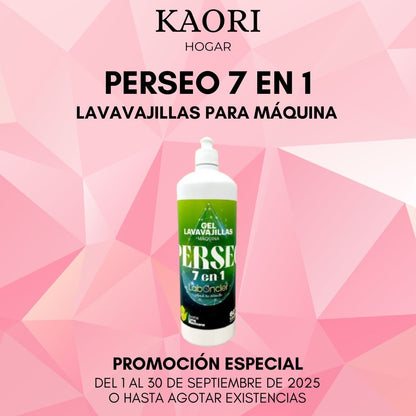 PERSEO LAVAVAJILLAS MÁQUINA EN GEL - 7 EN 1 - 1,2Kg