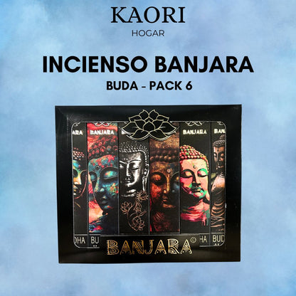 INCIENSO VARILLAS - BANJARA BUDDHA - PACK DE 6