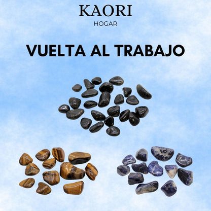 PACK VUELTA AL TRABAJO - OJO DE TIGRE, SODALITA, ÓNIX