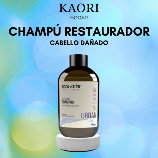 CHAMPÚ RESTAURADOR CABELLO DAÑADO, ARGÁN Y JAZMÍN