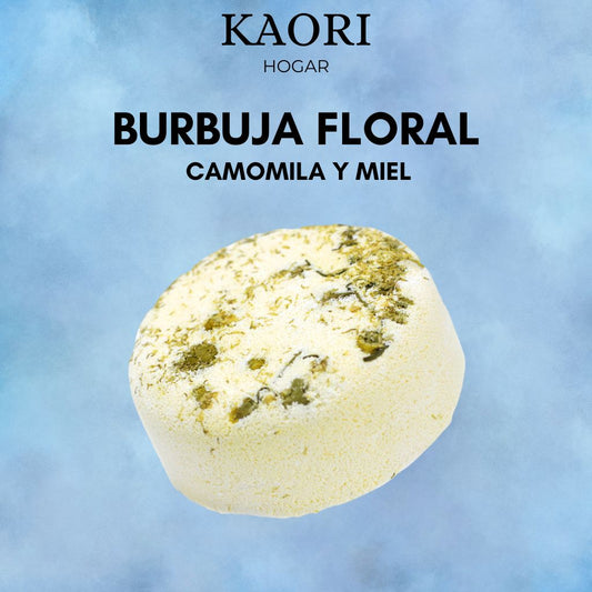 BOMBA DE BAÑO BURBUJA FLORAL - CAMOMILA Y MIEL