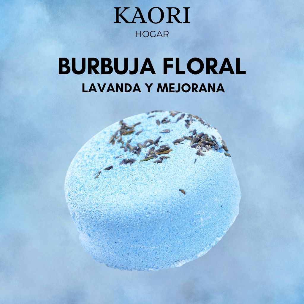 BOMBAS DE BAÑO BURBUJA FLORAL - LAVANDA Y MEJORANA