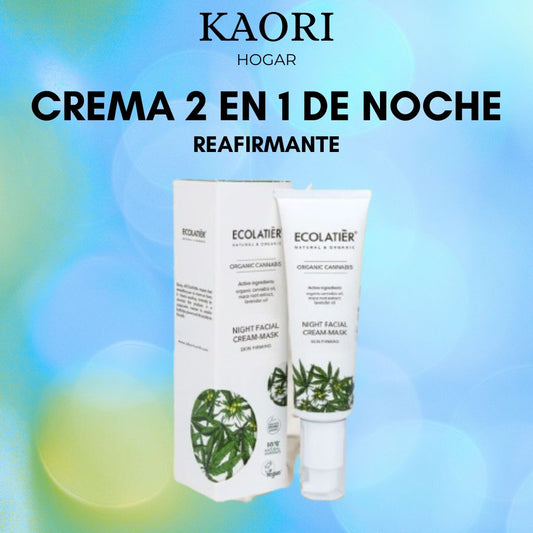 CREMA-MASCARILLA FACIAL DE NOCHE REAFIRMANTE CANNABIS ECOLÓGICO