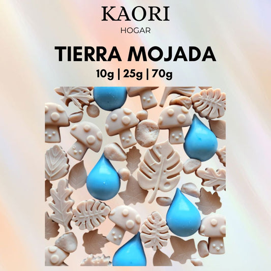 TIERRA MOJADA - WAX MELTS DE SOJA 100% NATURAL CON ESENCIA PREMIUM