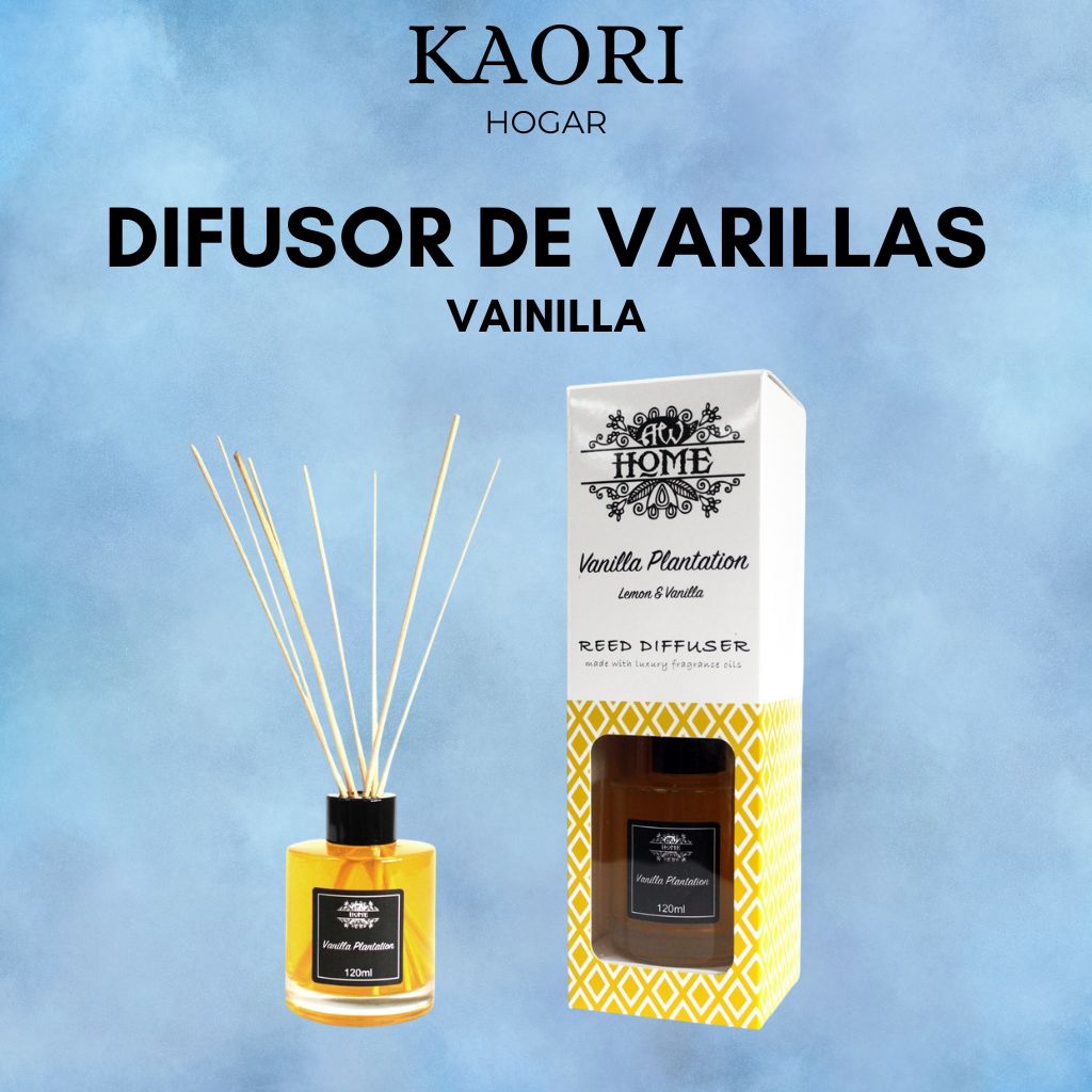 DIFUSOR DE VARILLAS - 120ML VAINILLA