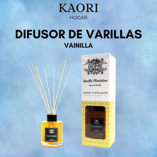 DIFUSOR DE VARILLAS - 120ML VAINILLA