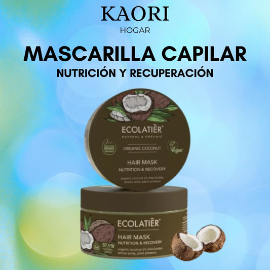 MASCARILLA CAPILAR NUTRICIÓN Y RECUPERACIÓN COCO ECOLÓGICO