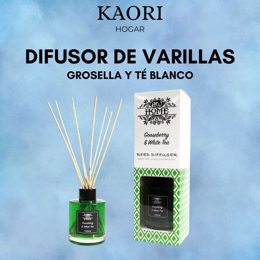 DIFUSOR DE VARILLAS - 120ML GROSELLA Y TÉ BLANCO