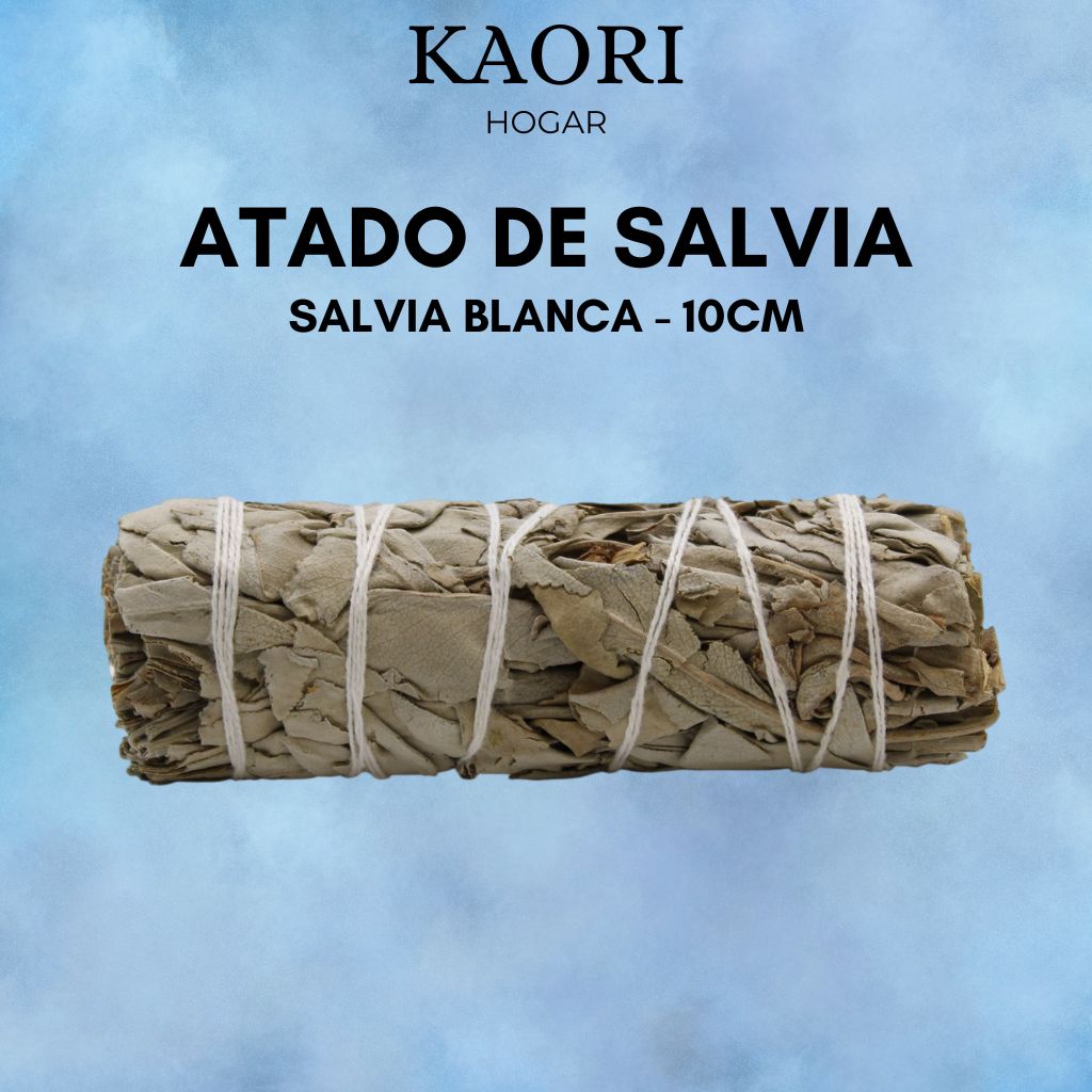 ATADO DE SALVIA - SALVIA BLANCA 10CM