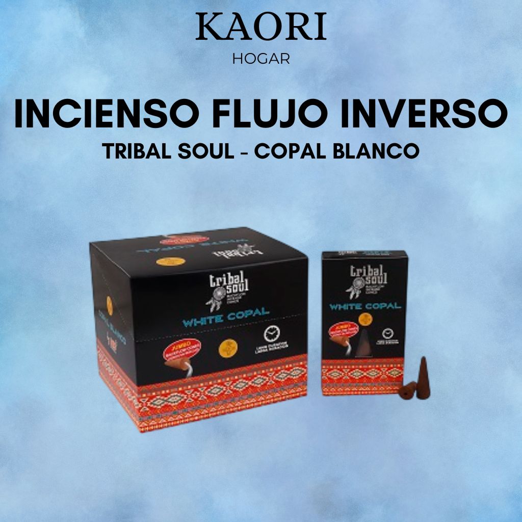 INCIENSO DE FLUJO INVERSO - TRIBAL SOUL - COPAL BLANCO