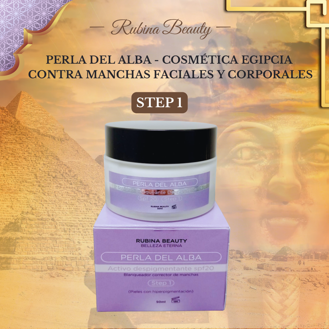 PACK DESPIGMENTANTE PERLA DEL ALBA STEP 1 + STEP 2 RUBINA BEAUTY