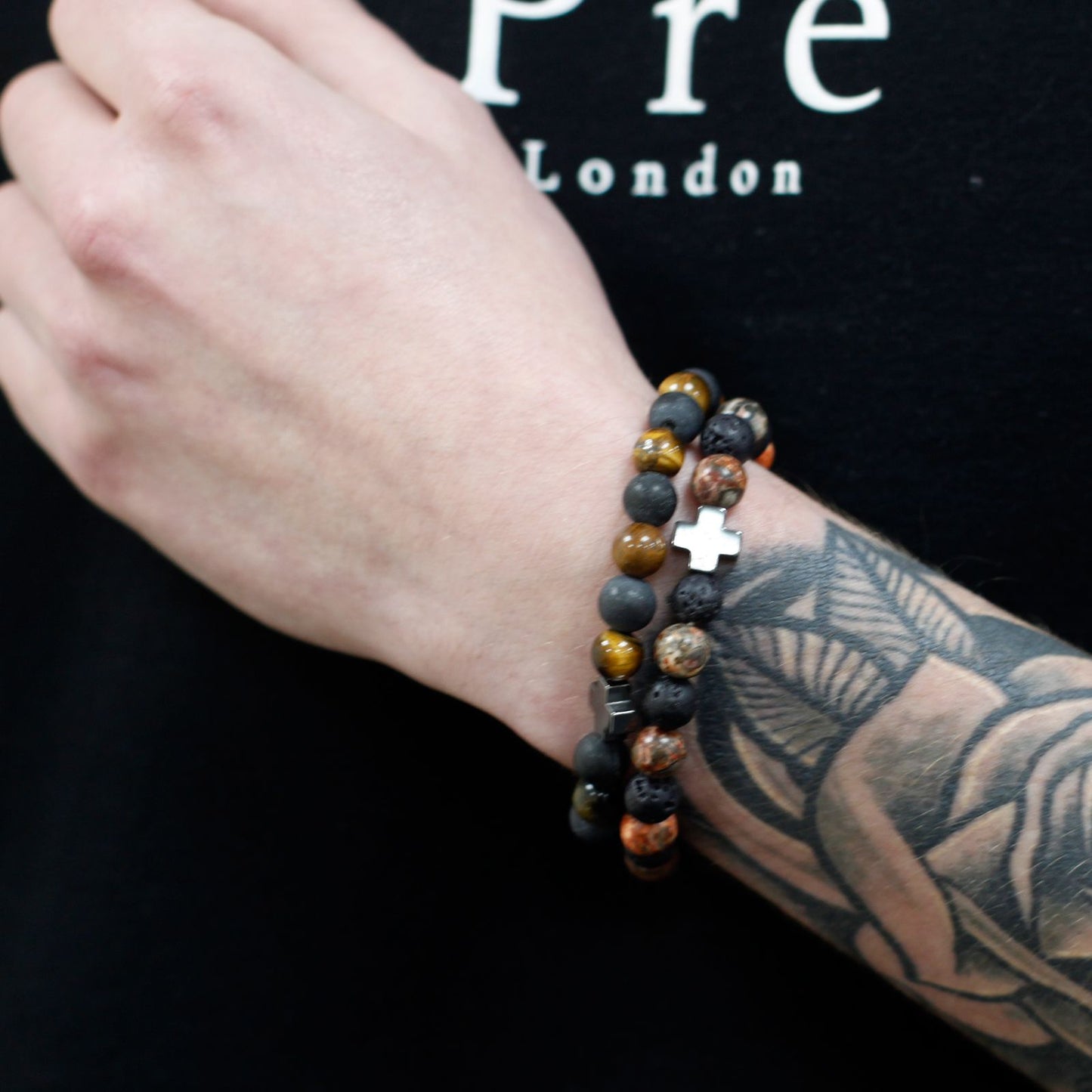 2 PULSERAS DE LA AMISTAD CON PIEDRAS PRECIOSAS - ETERNIDAD