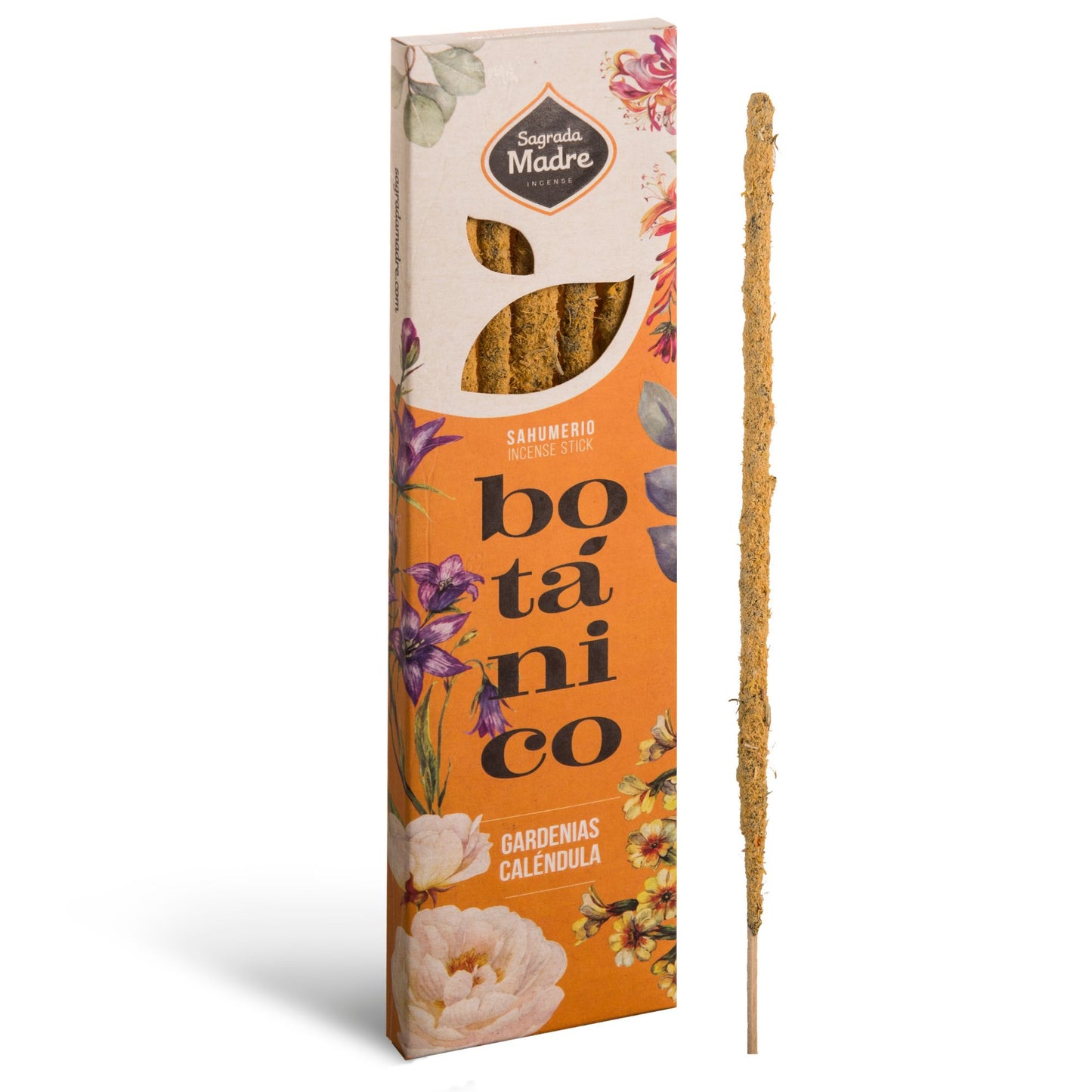 INCIENSO VARILLAS - SAGRADA MADRE BOTÁNICO - GARDENIAS Y CALÉNDULA