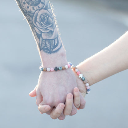 2 PULSERAS DE LA AMISTAD CON PIEDRAS PRECIOSAS - ARMONÍA