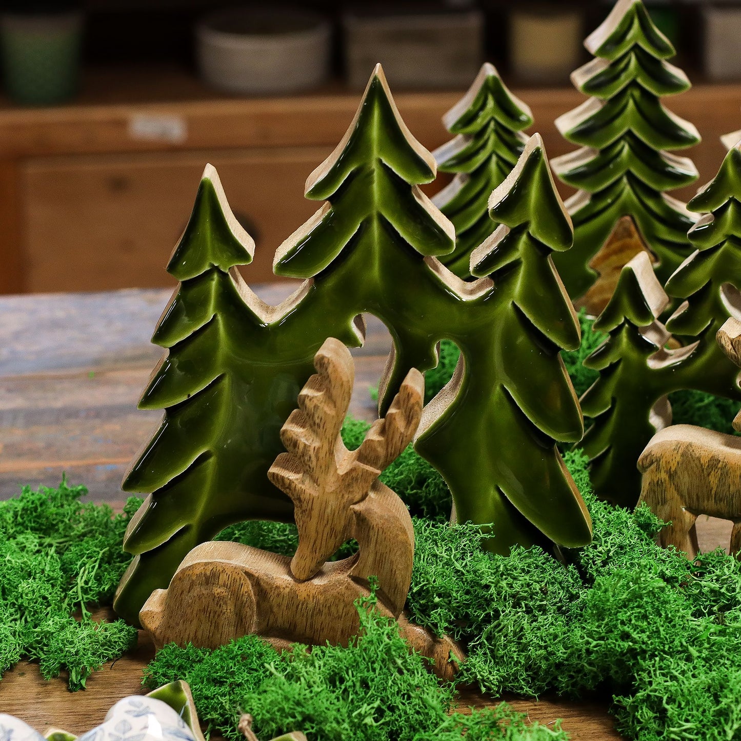 DECORACIÓN DE BOSQUE - CIERVO EN EL BOSQUE