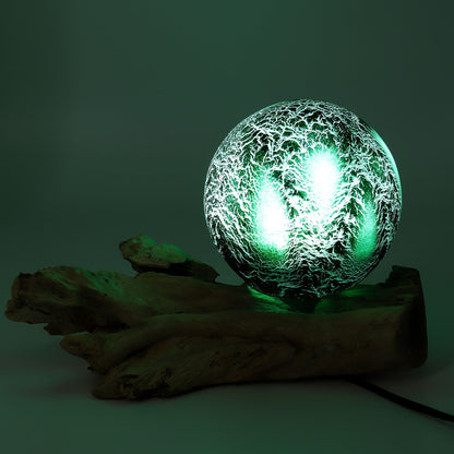 LÁMPARA DRIFTGLOW - CRAQUELADO - VERDE ESMERALDA