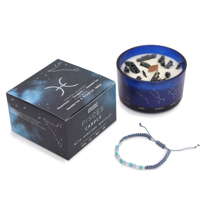 VELA DEL ZODIACO Y PULSERA - PISCIS