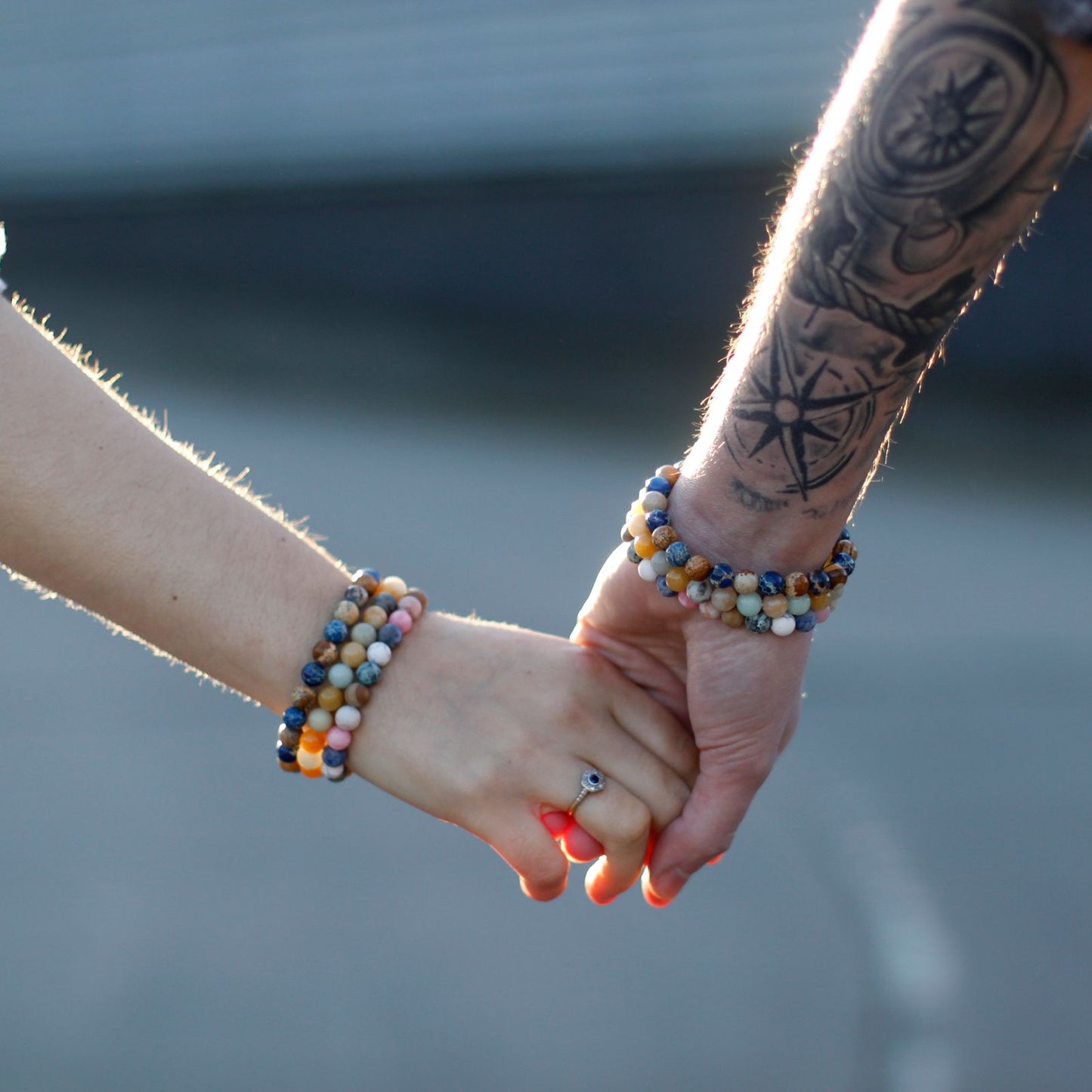 2 PULSERAS DE LA AMISTAD CON PIEDRAS PRECIOSAS - LEALTAD