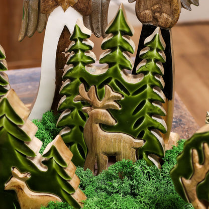 DECORACIÓN DE BOSQUE - CIERVO EN EL BOSQUE