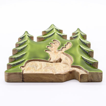 DECORACIÓN DE BOSQUE - CIERVO EN EL BOSQUE