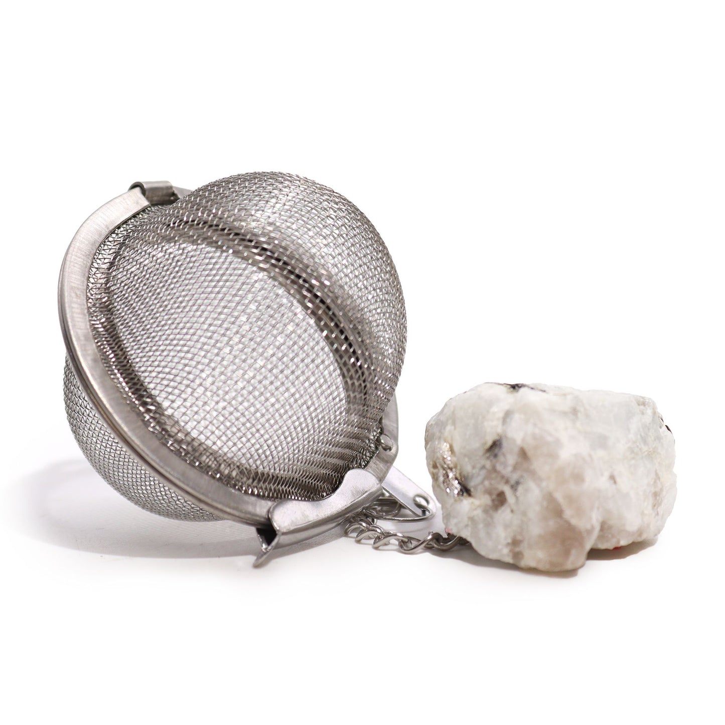 COLADOR DE TÉ CON PIEDRA PRECIOSA - PIEDRA LUNAR
