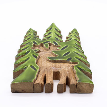 DECORACIÓN DE BOSQUE - CIERVO EN EL BOSQUE