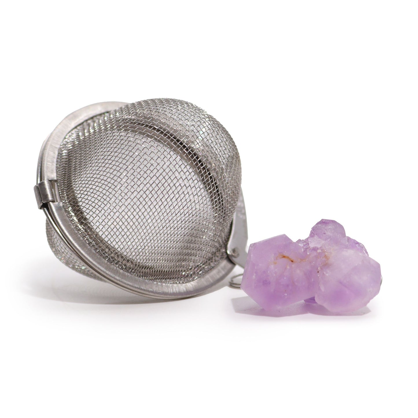 COLADOR DE TÉ CON PIEDRA PRECIOSA - AMATISTA