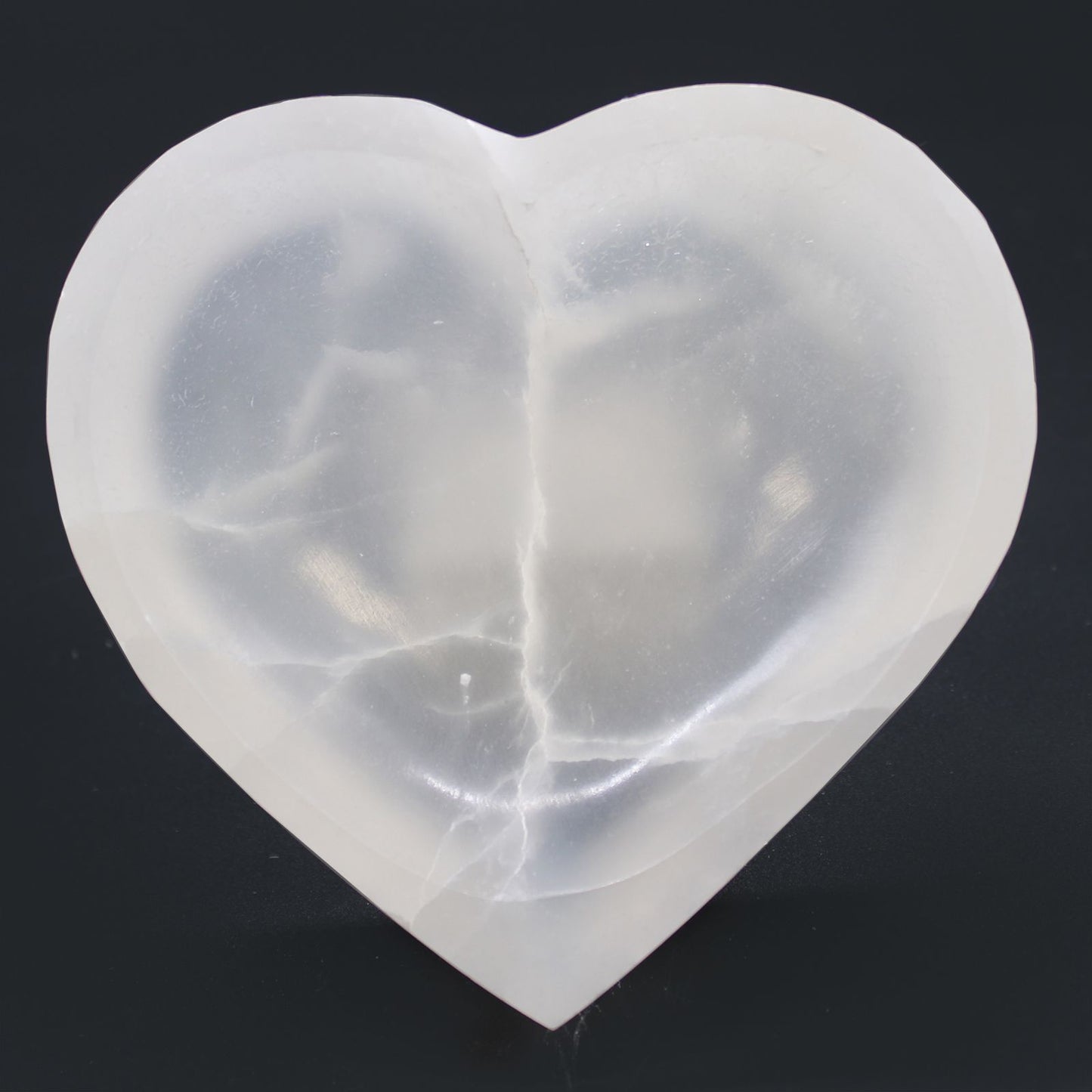 CUENCO SELENITA - CORAZÓN 15CM