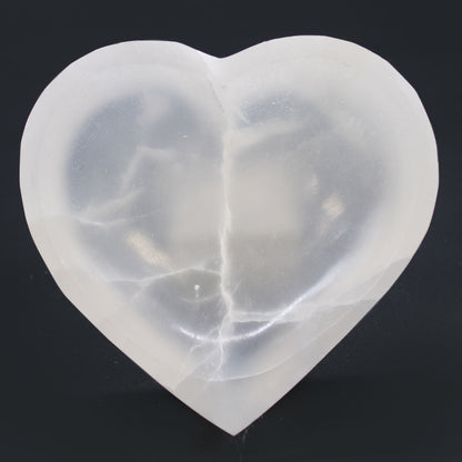 CUENCO SELENITA - CORAZÓN 15CM