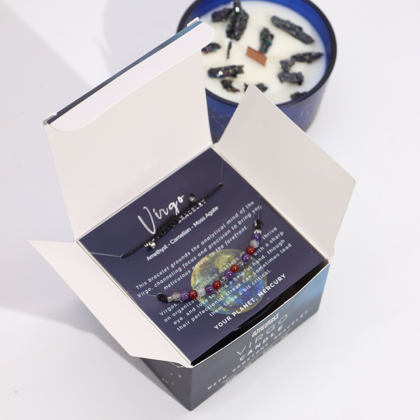 VELA DEL ZODIACO Y PULSERA - VIRGO