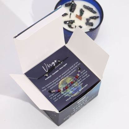 VELA DEL ZODIACO Y PULSERA - VIRGO