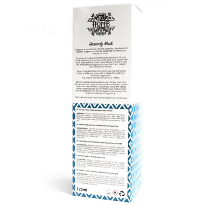 DIFUSOR DE VARILLAS - 120ML ALMIZCLE CELESTIAL