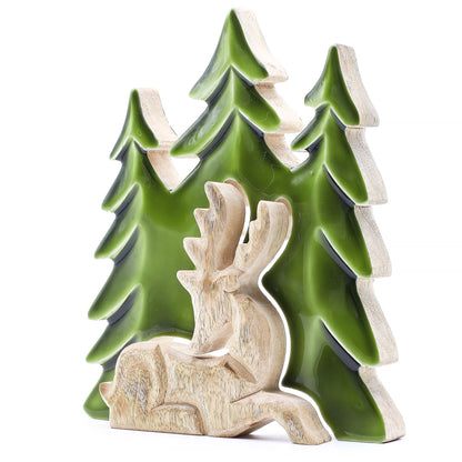 DECORACIÓN DE BOSQUE - CIERVO EN EL BOSQUE